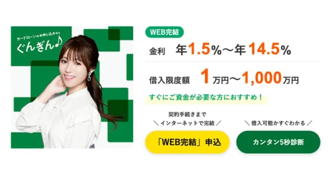 群馬銀行カードローン「ナイスサポートカード＋」