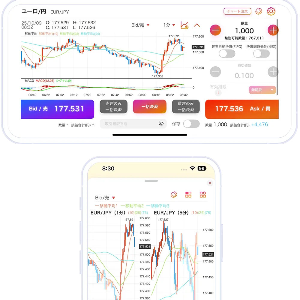 TOSSYアプリ画面